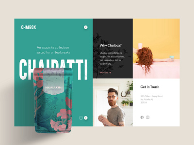 Chaibox landing page concept