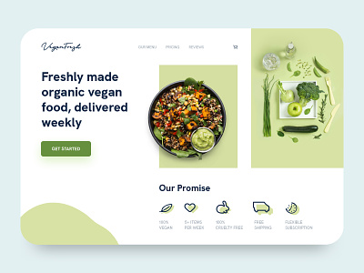 Vegan Fresh - Landing Page Concept