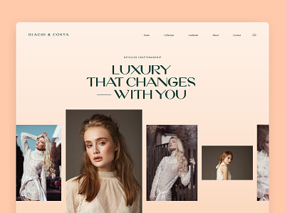 Women's Fashion - Clothing, Shoes, Accessories | Diachi & Costa bold clean concept fashion homepage interface landing page layout lookbook luxury minimal photography shop typogaphy ui ux webdesign website