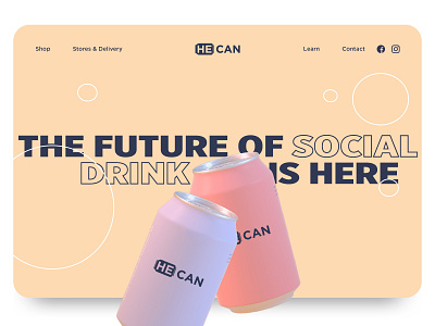 Cannabis Infused Drink Web Design alcohol animation beverage branding cannabis design drink ecommerce food homepage juice landing landing page packaging social typography ui ux web web design website