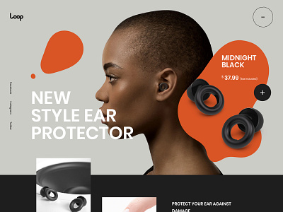 Loop Earbuds Web Design Concept