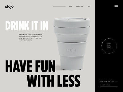Stojo Reusable Cups Website Design