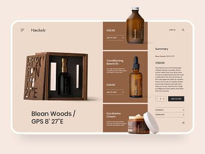 Haeckels Website Design Concept