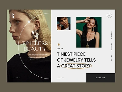 Kasandra - Jewellery Shop Website agency branding clean design ecommerce fashion homepage illustration jewellery landing page logo minimal portfolio website ui ux web website