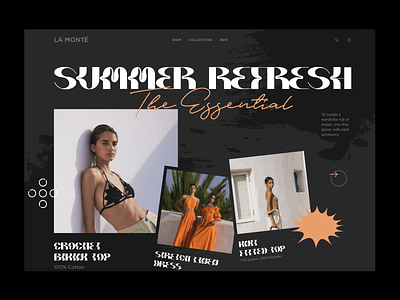 Fashion Landing Page Concept Design clean clothing concept design ecommerce fashion homepage landing page layout lookbook minimal modern photography saas shop store ui ux web website