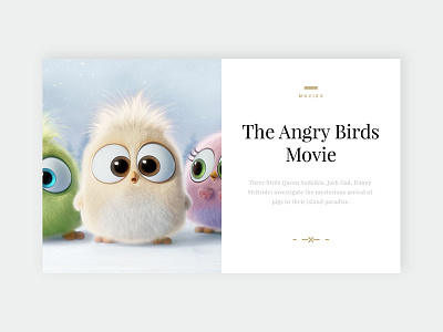 The Angry Birds Card angrybird blog clean minimal movie typography ui web