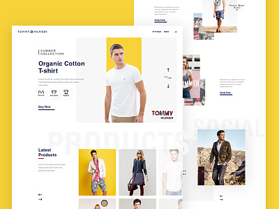 Tommy Hilfiger Homepage concept clean clothes concept ecommerce minimalist responsive shop tommyhilfiger website