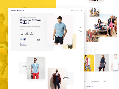 Tommy Hilfiger Product Page clean clothes concept ecommerce minimalist responsive shop tommyhilfiger website