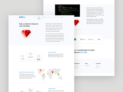 Landing Page agency clean design page responsive ruby service ui ux web website