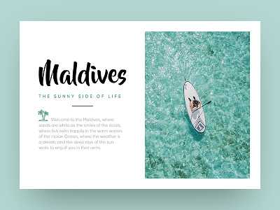 The Sunny Side Of Life - MALDIVES