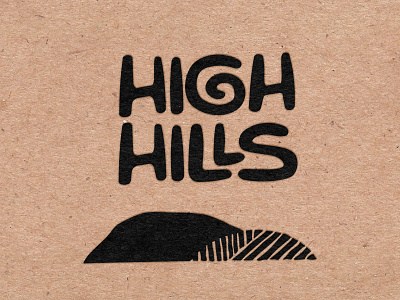 HIGH HILLS branding design graphic design illustration logo typography