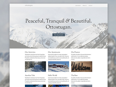Ottostugan Website Re-Design classy clean holiday website re design web design website