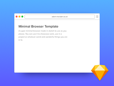 Minimal Browser Template browser browser window free freebie give away minimal mockup sketch template
