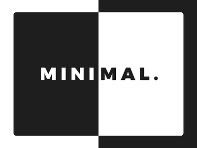 Minimal. design minimal poster