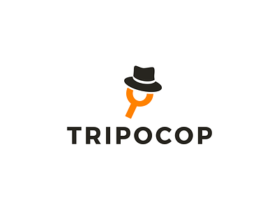 Tripocop cop glass har magnifier magnify orange seriff trip