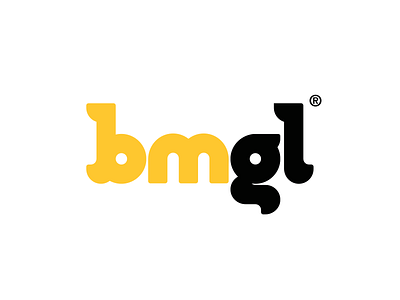 BMGL logo design black construction custom lettering custom type customtype letter lettering yellow