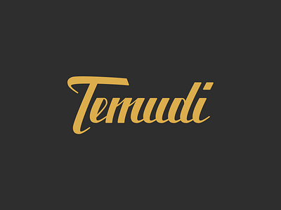 Temudi brand branding hand lettering logo luxury tea type typeface