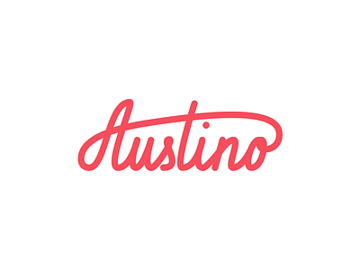 Austino brand branding custom type hand lettering logo type
