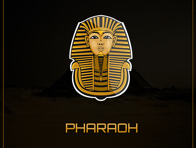 PHARAOH 2d art cartoon design flat iconic illustration logo minimalist vector