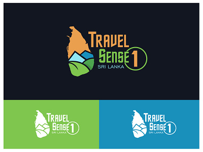 Travel Sense Logo Concept Design 2d art branding concept design flat illustration logodesign minimalist srilankan vector