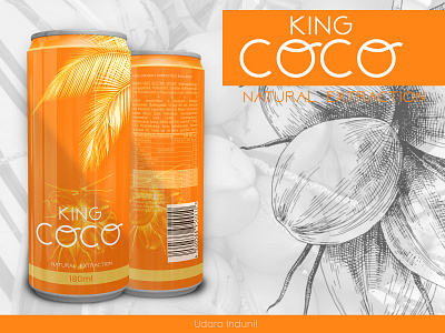 King COCO - Package Design brand identity branding can design coconut concept design king coconut package package design package mockup ui