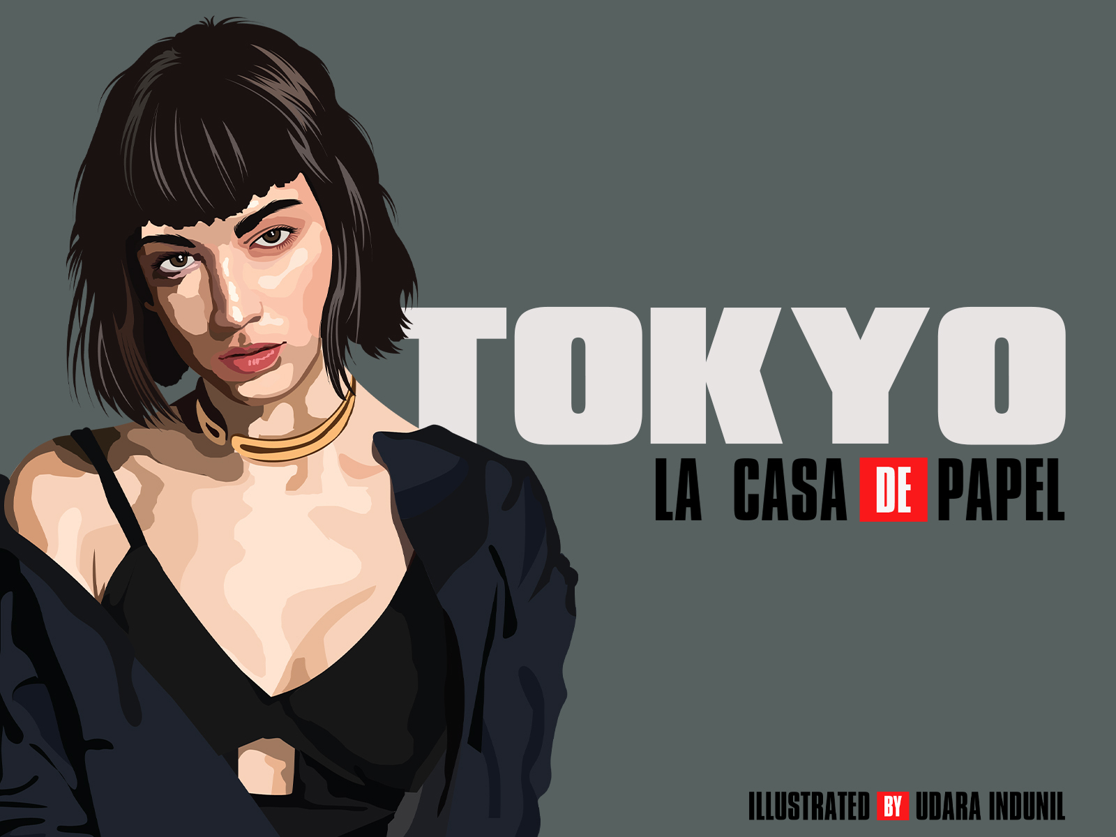 tokyo-money-heist-cast-illustration-by-udara-jayasanka-on-dribbble