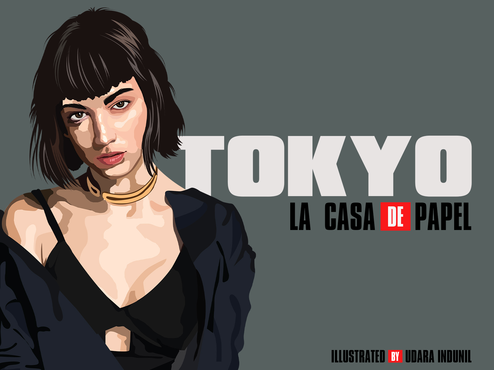 TOKYO - Money Heist Cast Illustration by Udara Jayasanka on Dribbble