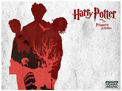 Harry Potter and the Prisoner of Azkaban - Concept Art art concept art fan art harry potter harry potter 3 harry potter art harry potter fan art illustration illustration art minimalist art udara indunil udarts vector art