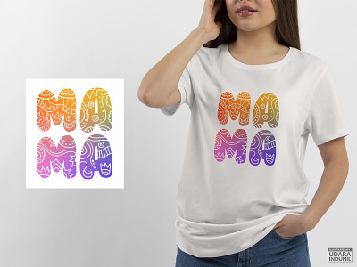 MAMA - Customized T-shirt Print Design art branding customized print design design dubai design flat illustration minimalist print design t shirt udara jayasanka udarts vector