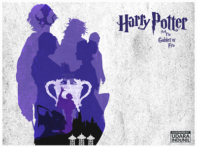 Harry Potter and the Goblet of Fire - Concept Art art concept concept illustration flat goblet of fire graphic design harry potter harry potter fan art illustration minimalist vector
