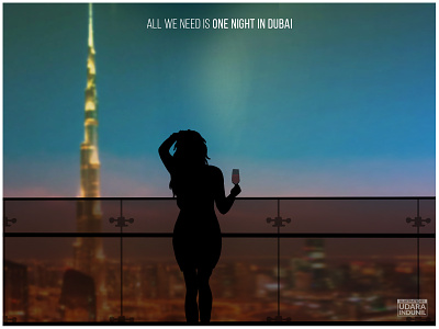 One Night In Dubai arash art concept design dubai dubai night illustration minimalist one night in dubai song art vector