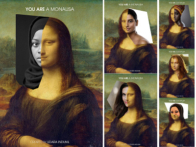 YOU ARE A MONALISA believe in yourself concept concept art monalisa udara indunil women women beauty you are a monalisa you are beautiful