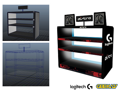 Exhibition Stand Design - GEEKAY 3d 3d design art concept design dubai dubai design exhibition stand geekay logitech qutar