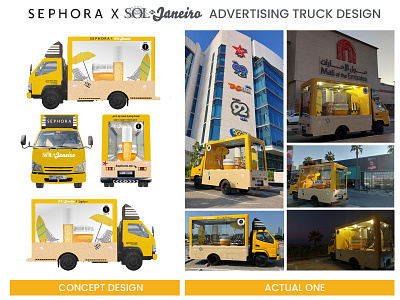 Advertising Truck Design - SEPHORA x SOL de Janeiro