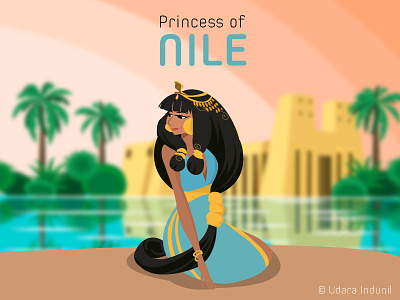 Vector Art Collection - Princess of Nile art cartoon illustrator nile princess vector