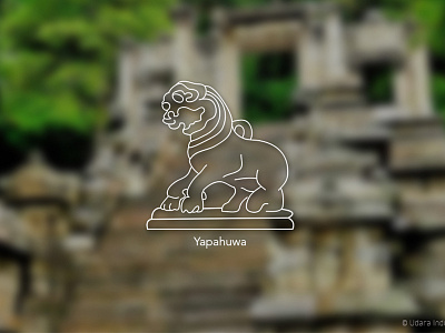 Sri Lankan Monuments- Iconic art design heritage iconic logo minimalist monument srilankan tourism yapahuwa