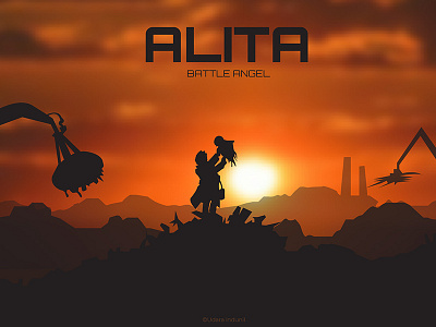 ALITA - Battle Angel alita angel battle design film illustration poster vector