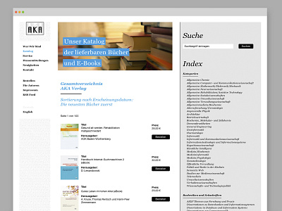 AKA-Webssite Overview books ecommerce publishing house website