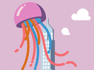 Jellyfish branding illustration