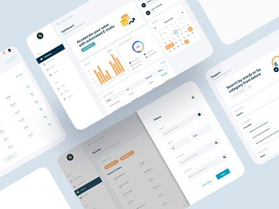 Analytics application app application branding dashboard design faq graphic design help illustration logo portal question support typography ui uidesign uiux webapp widgets