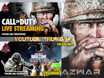 Gaming Thumbnail adone call of duty call of duty thumbnail design gaming intro live streaming photoshop pubg pubg intro pubg thumbnail subcribers thumbnail vector youtube