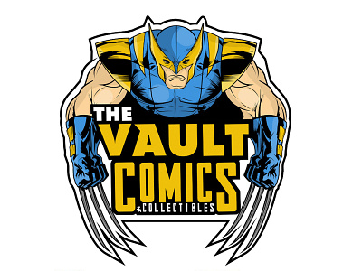 The Vault Comics branding cartoon logo design graphic design il illustration logo vector