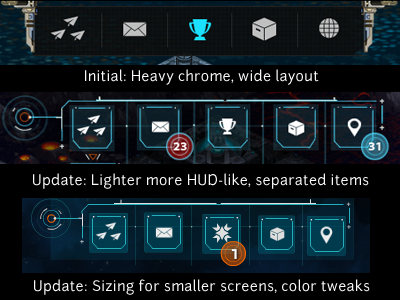 Top Action Bar Iteration darkfire galaxies game icons iteration menu mmo