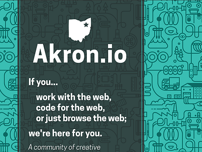 Akron.io leave behind card