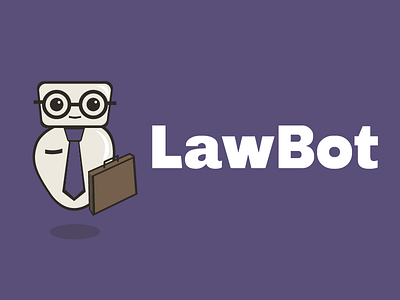 LawBot logo on purple