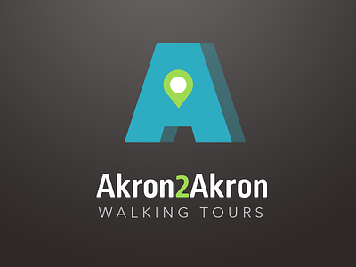 Unused logo concept akron cool colors logo map ropa soft simple
