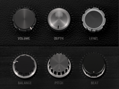 Knobs black interface knobs ui user ux