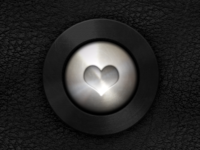 Stainless Steel Love Button