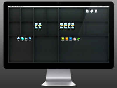 iMac 27" desktop background shelfs