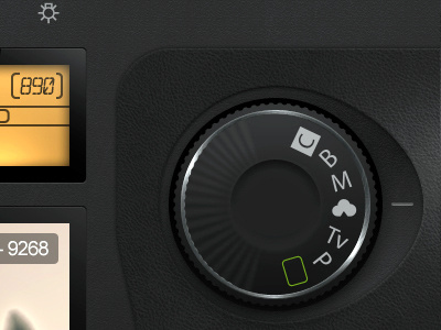 Ui Photo Pro black button display interface photo pro switch ui user ux